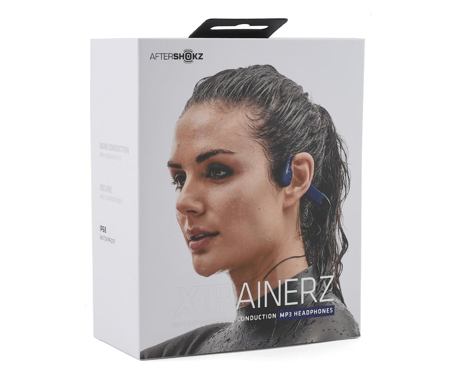 Aftershokz Xtrainerz Bone Conduction Mp3 Headphones Sapphire Blue Standard As700sb Accessories Amain Cycling