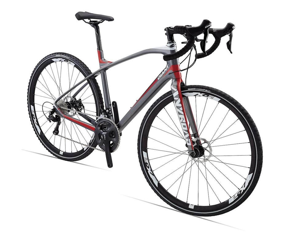 Giant Anyroad Comax Adventure Bike 16 Charcoal Red Bikes Frames Amain Cycling